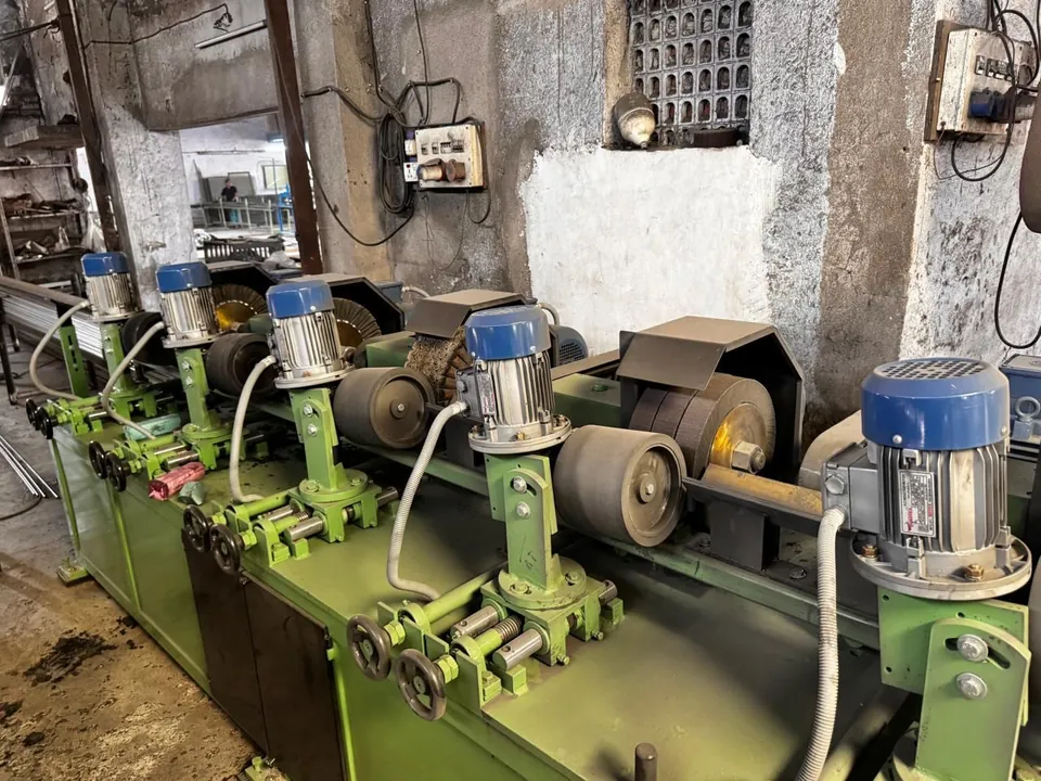 SS tube centerless grinding and polishing line at Ruby Infra