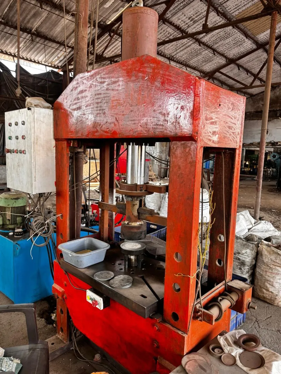 Hydraulic deep drawing press at Ruby Infra